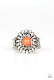 Paparazzi Poppy Pep - Orange Ring