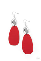 Paparazzi Vivaciously Vogue - Red Earrings