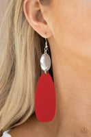 Paparazzi Vivaciously Vogue - Red Earrings