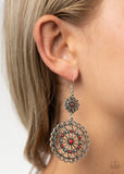 Paparazzi Beaded Brilliance - Red Earrings