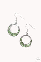 Paparazzi Socialite Luster - Green Earrings