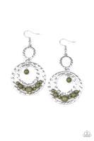 Paparazzi Rio Rustic - Green Earrings