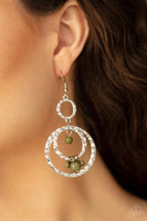 Paparazzi Rio Rustic - Green Earrings