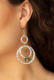 Paparazzi Rio Rustic - Green Earrings