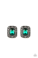 Paparazzi Young Money - Green Post Earrings