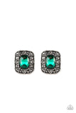 Paparazzi Young Money - Green Post Earrings