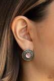 Paparazzi Fine Flora - Pink Post Earrings