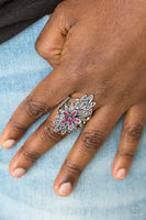 Paparazzi Formal Floral - Pink Ring