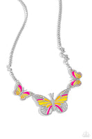 Paparazzi The FLIGHT Direction - Yellow Necklace