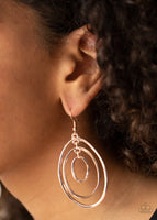 Paparazzi Retro Ruins - Rose Gold Earrings