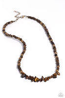 Paparazzi Wild Woodcutter - Brass Necklace