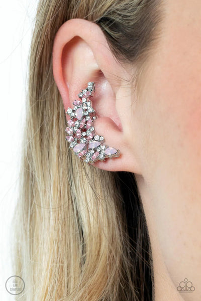 Paparazzi Prismatically Panoramic - Pink Post Earrings