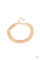 Paparazzi On The Up and UPPERCUT - Gold Men’s Bracelet