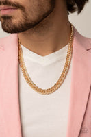 Paparazzi Urban Uppercut - Gold Necklace