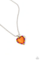 Paparazzi Romantic Ragtime - Orange Necklace