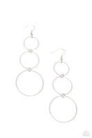 Paparazzi Urban Ozone - Silver Earrings