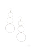 Paparazzi Urban Ozone - Silver Earrings