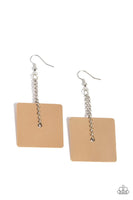 Paparazzi Block Party Posh - Gold Earrings