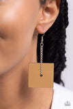 Paparazzi Block Party Posh - Gold Earrings