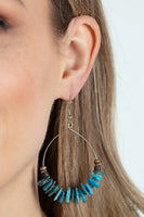 Paparazzi Hawaiian Kiss - Blue Earrings