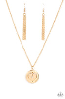 Paparazzi Heart Full of Faith - Gold Necklace