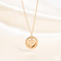 Paparazzi Heart Full of Faith - Gold Necklace