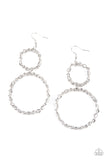 Paparazzi Twist of FABULOUS - Silver Earrings