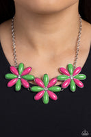 Paparazzi Bodacious Bouquet - Green Necklace