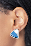 Paparazzi Kaleidoscopic Collision - Blue Post Earrings