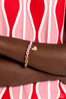 Paparazzi Locked and Loved - Pink Bracelet