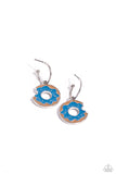 Paparazzi Donut Delivery - Blue Hoop Earrings