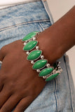 Paparazzi Cry Me a RIVERA - Green Bracelet