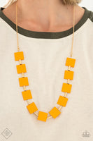 Paparazzi Hello, Material Girl - Orange Necklace