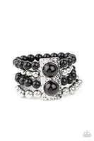 Paparazzi WEALTH-Conscious - Black Bracelet