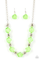 Paparazzi Island Ice - Green Necklace