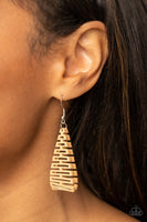 Paparazzi Urban Delirium - Brown Earrings