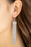 Paparazzi Twinkling Tapestry - White Earrings