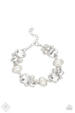 Paparazzi Best in SHOWSTOPPING - White Bracelet