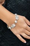 Paparazzi Best in SHOWSTOPPING - White Bracelet