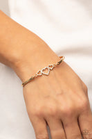 Paparazzi Cupids Confessions - Gold Bracelet