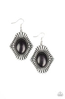 Paparazzi Easy As PIONEER - Black Earrings