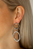 Paparazzi Metro Bliss - Black Post Earrings