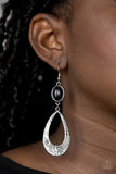 Paparazzi Badlands Baby - Black Earrings