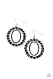 Paparazzi Deluxe Luxury - Black Earrings