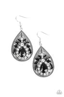 Paparazzi Candlelight Sparkle - Black Earrings