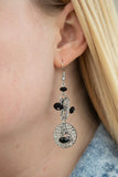 Paparazzi Seaside Catch - Black Earrings