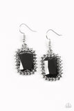 Paparazzi Downtown Dapper - Black Earrings