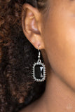 Paparazzi Downtown Dapper - Black Earrings