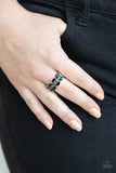 Paparazzi Distractingly Demure - Black Ring