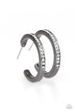 Paparazzi Hoop Haven - Black Hoop Earrings